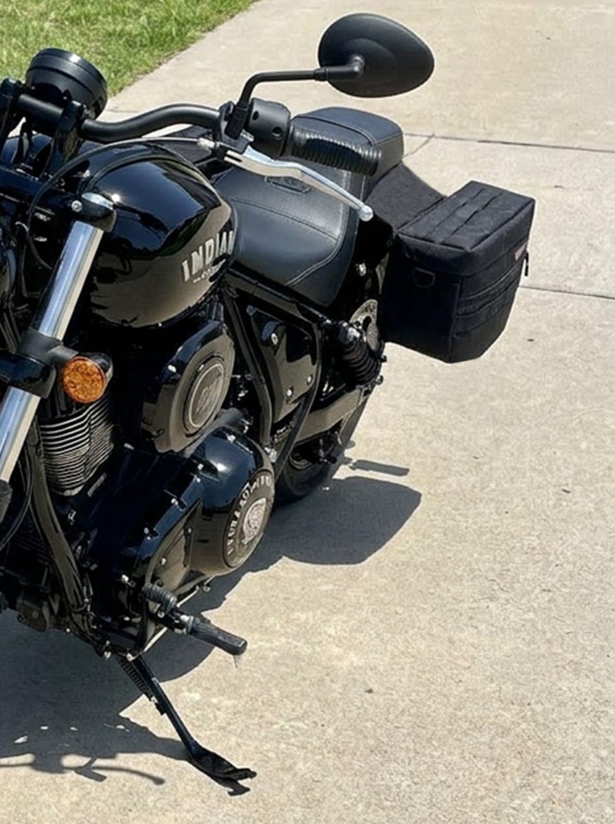 Customer photo review of 18L - Patriot Medium Indian Chief Darkhorse Throw Over Saddlebags
