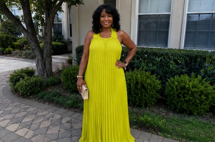Customer photo review of The Monaco Dress | LEMON