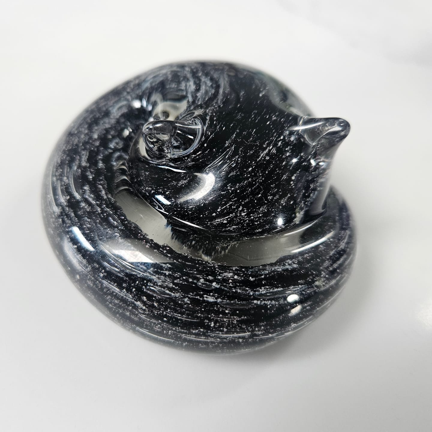 Customer photo review of Sleeping Cat with Infused Cremation Ashes