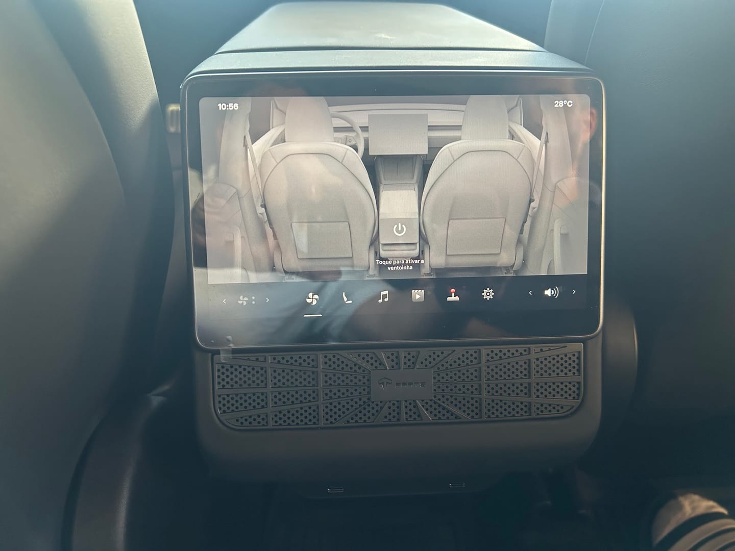 Customer photo review of Rear Air Vent Protective Cover for Model 3/Y