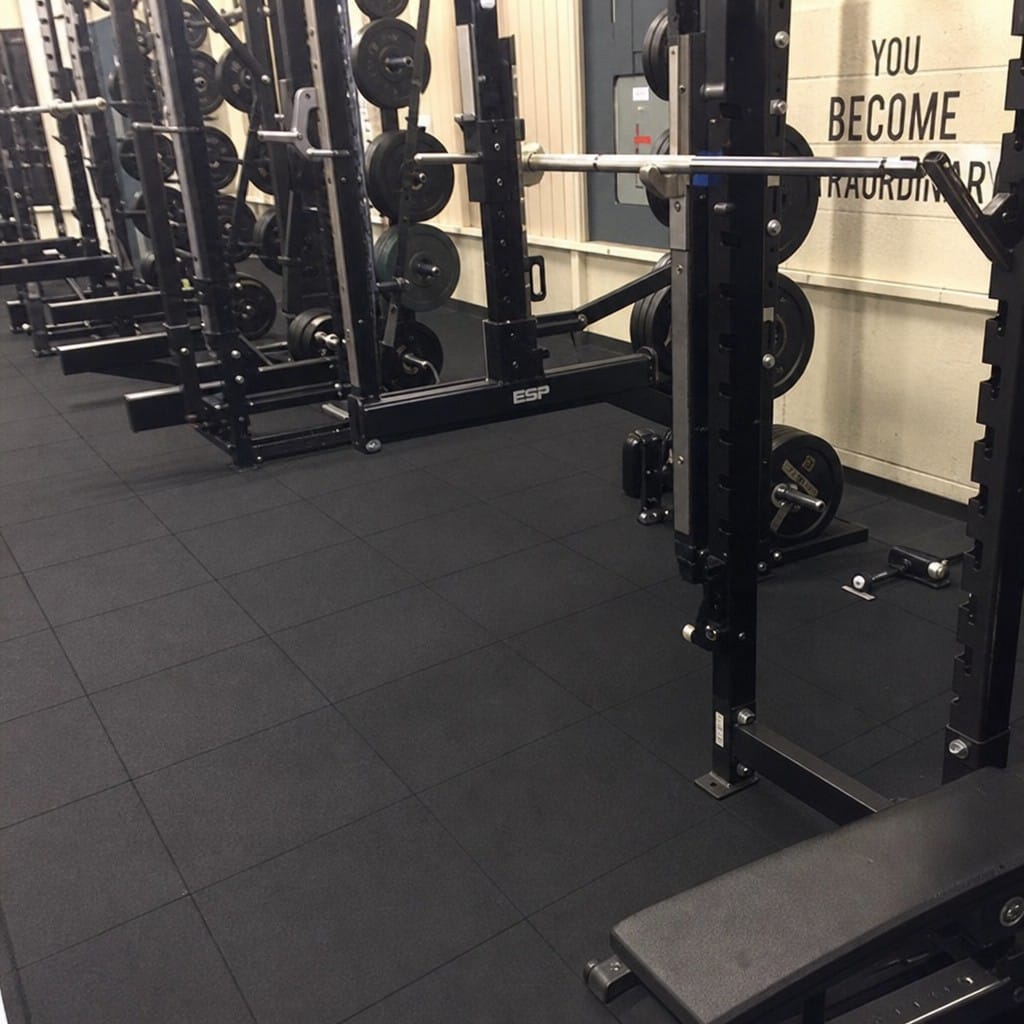 Customer photo review of 30mm Rubber Gym Tiles | Olympic Lifting & CrossFit | 200kg+ Drop Rated
