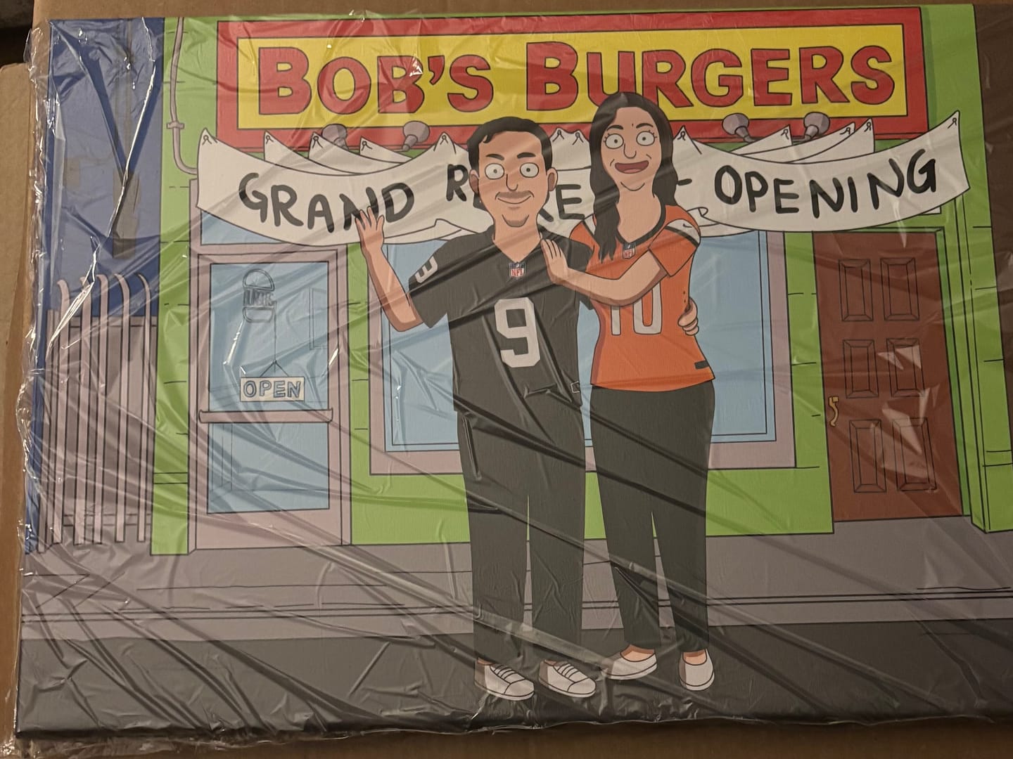 Customer photo review of 'Bob’s Burgers' Custom Portrait