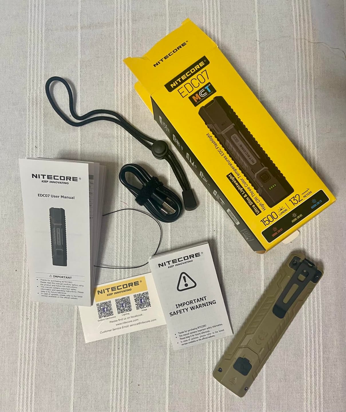 Customer photo review of EDC07 (Black) - 1500 lumens
