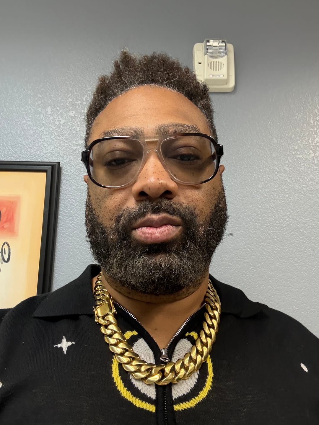 Customer photo review of 20mm Solid 18k Gold Plated Miami Cuban Link Chain