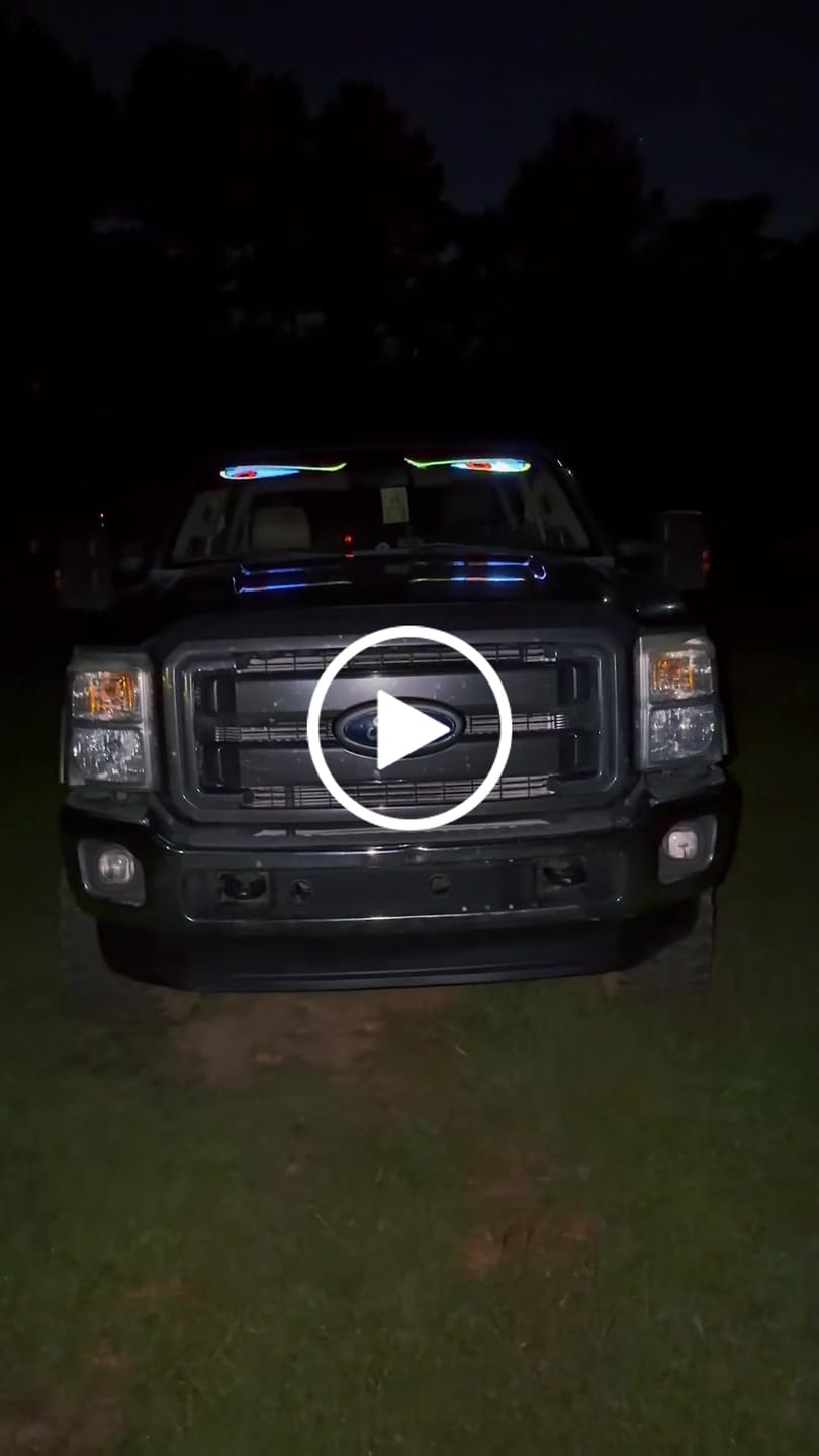 Customer video review of LED Windshield Eyes │ Night-Time Visibility With Style