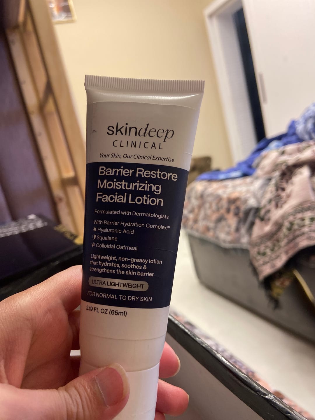 Customer photo review of Barrier Restore Moisturizing Facial Lotion