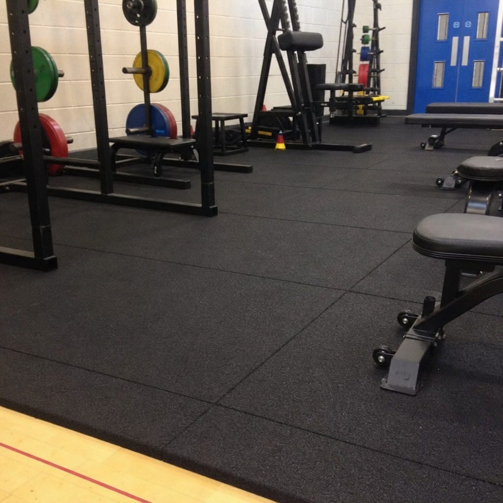 Customer photo review of 20mm Rubber Gym Tiles UK | 1m² Interlocking | 400kg Drop Rated