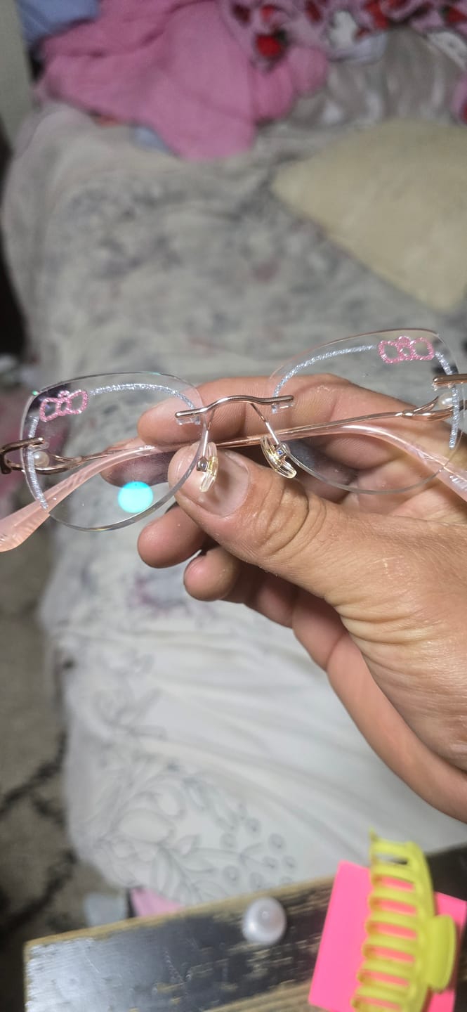 Customer photo review of Kitty Eyeglasses