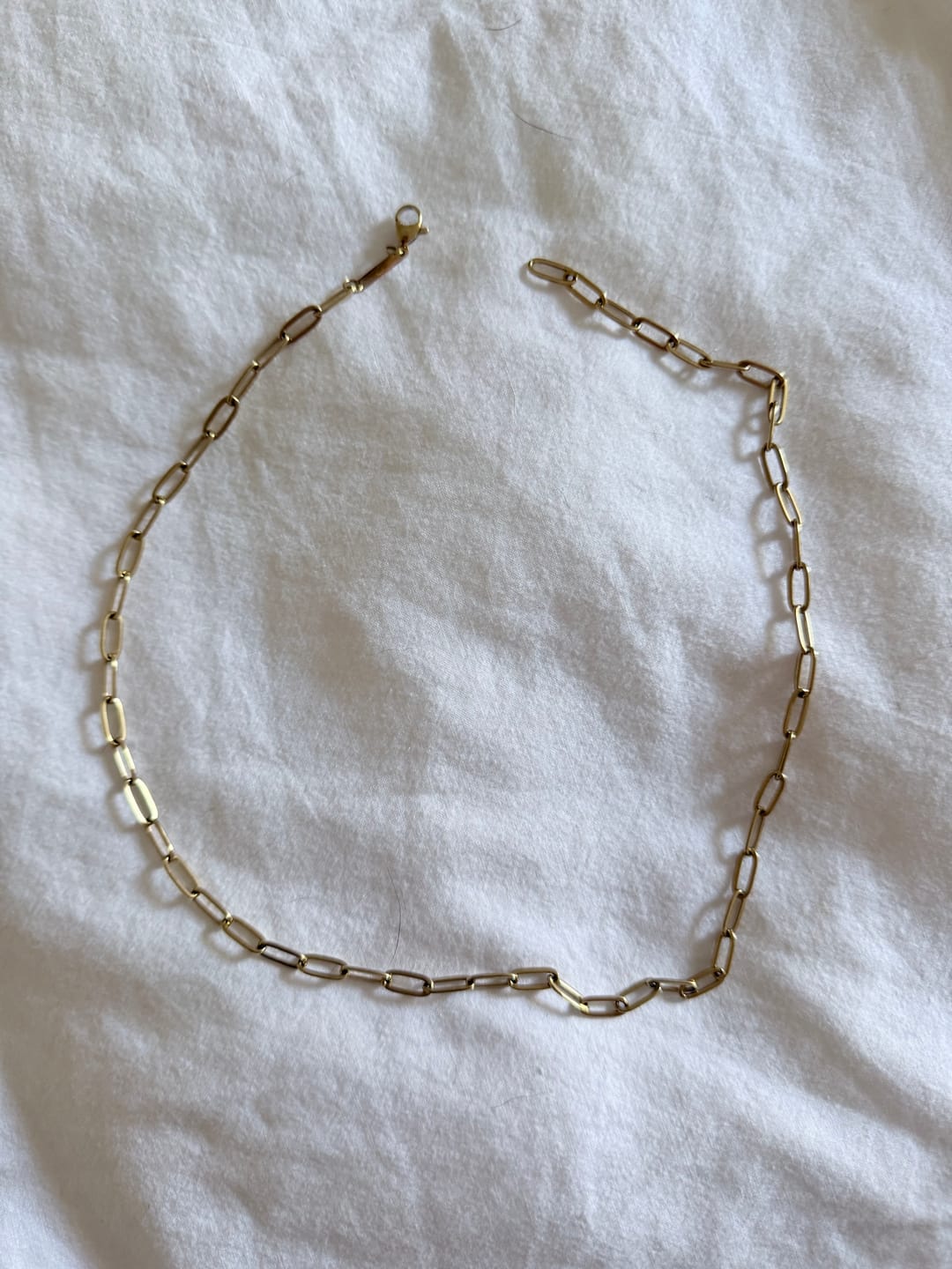 Customer photo review of Paperclip Necklace