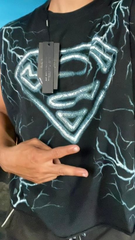 Customer photo review of 3004 - Superman Cut-Offs