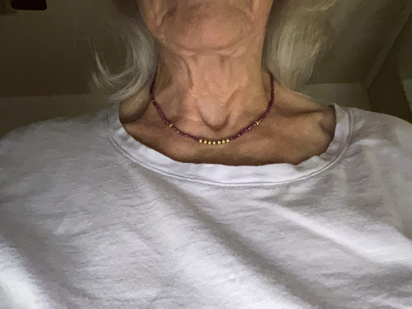 Customer photo review of Nava Zahavi 18K Raw Ruby Necklace