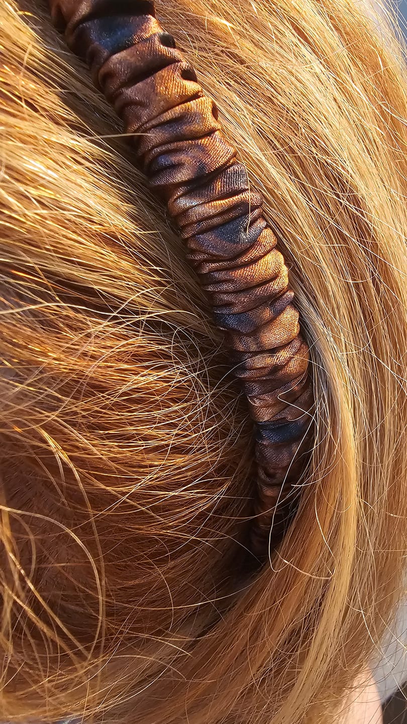 Customer photo review of Hair Match Comfort Curve™ Silk Headbands