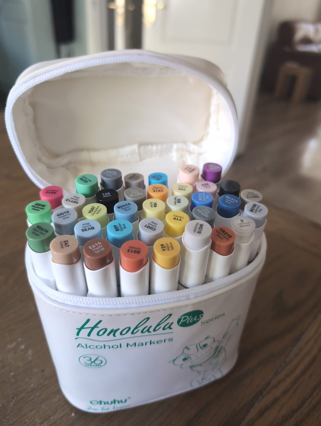 Customer photo review of Ohuhu Honolulu Plus Series Supreme Rubber Brush Tip Markers