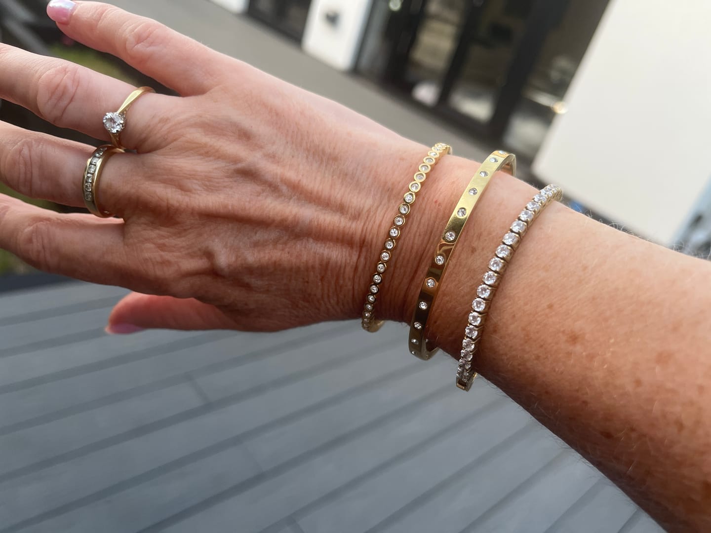 Customer photo review of Bezel Bangle