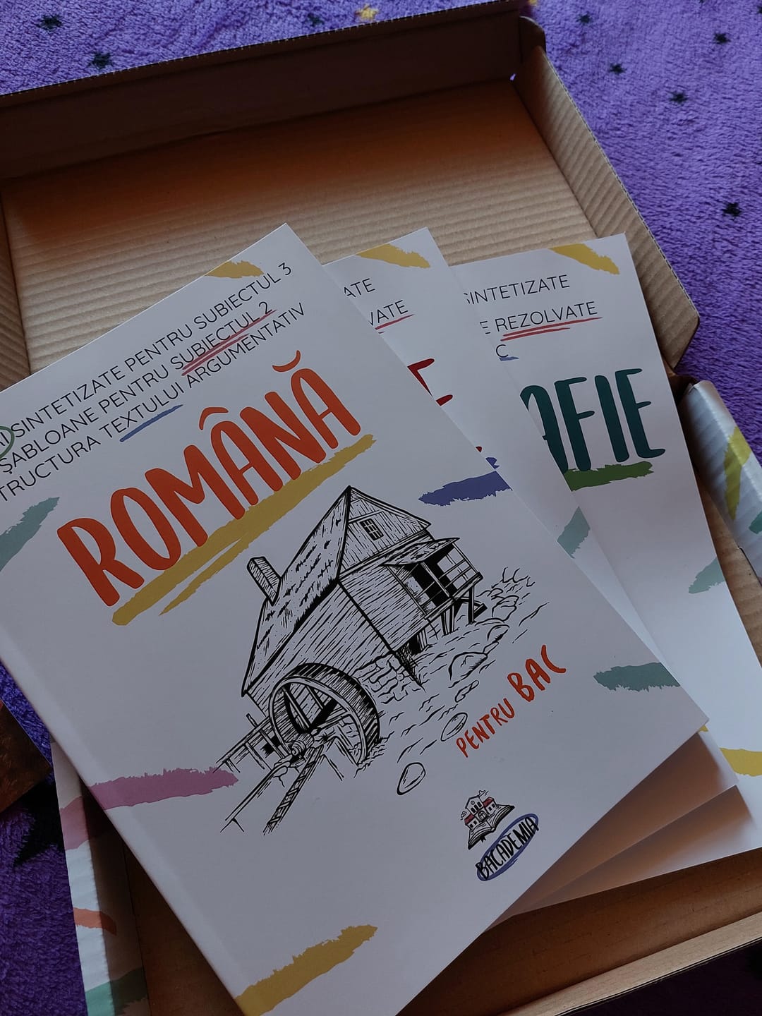 Customer photo review of Pachet Bacalaureat (Română + Istorie + Geografie) Bacademia