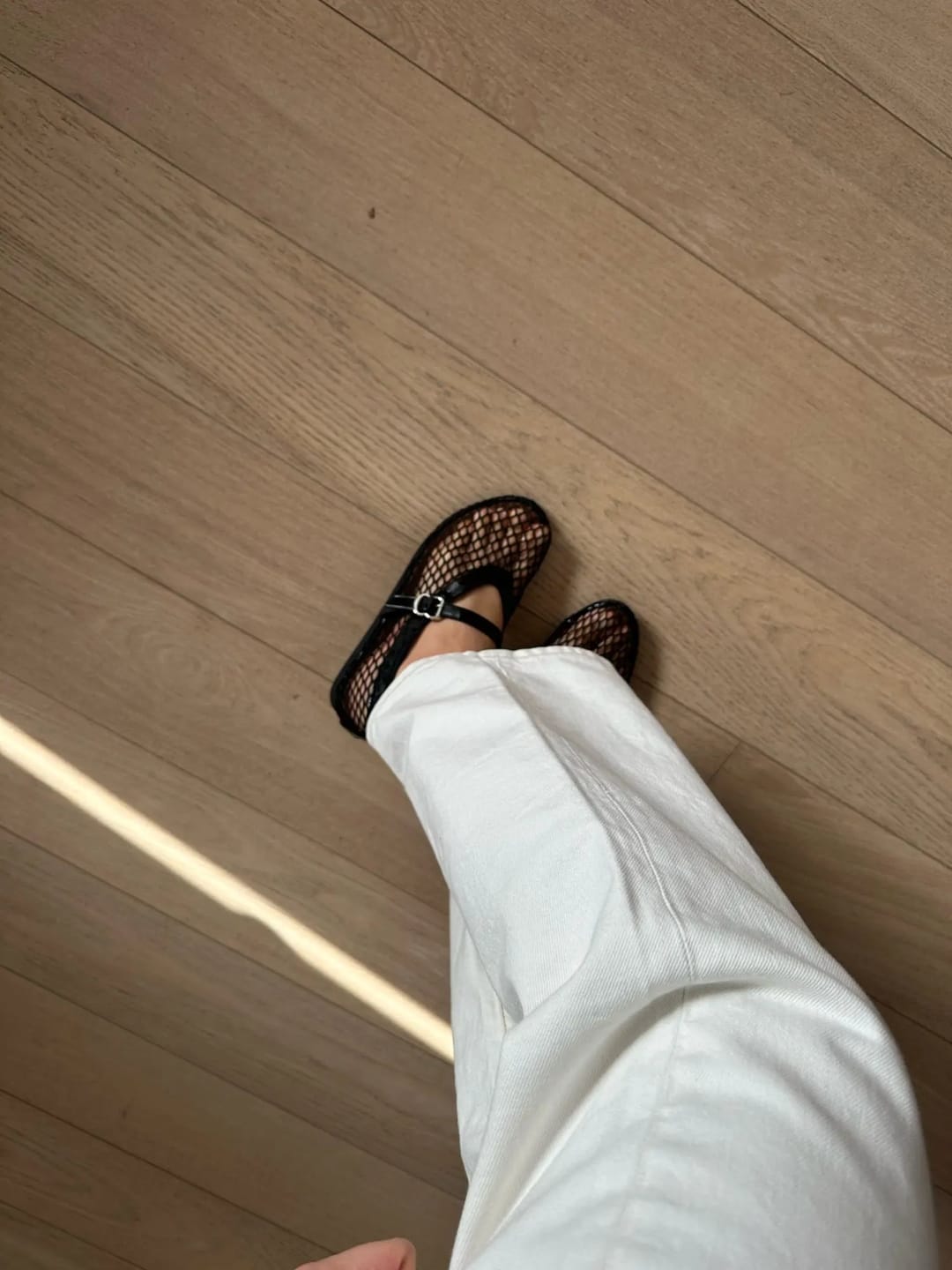 Customer photo review of Hadley Mesh Ballet Flats
