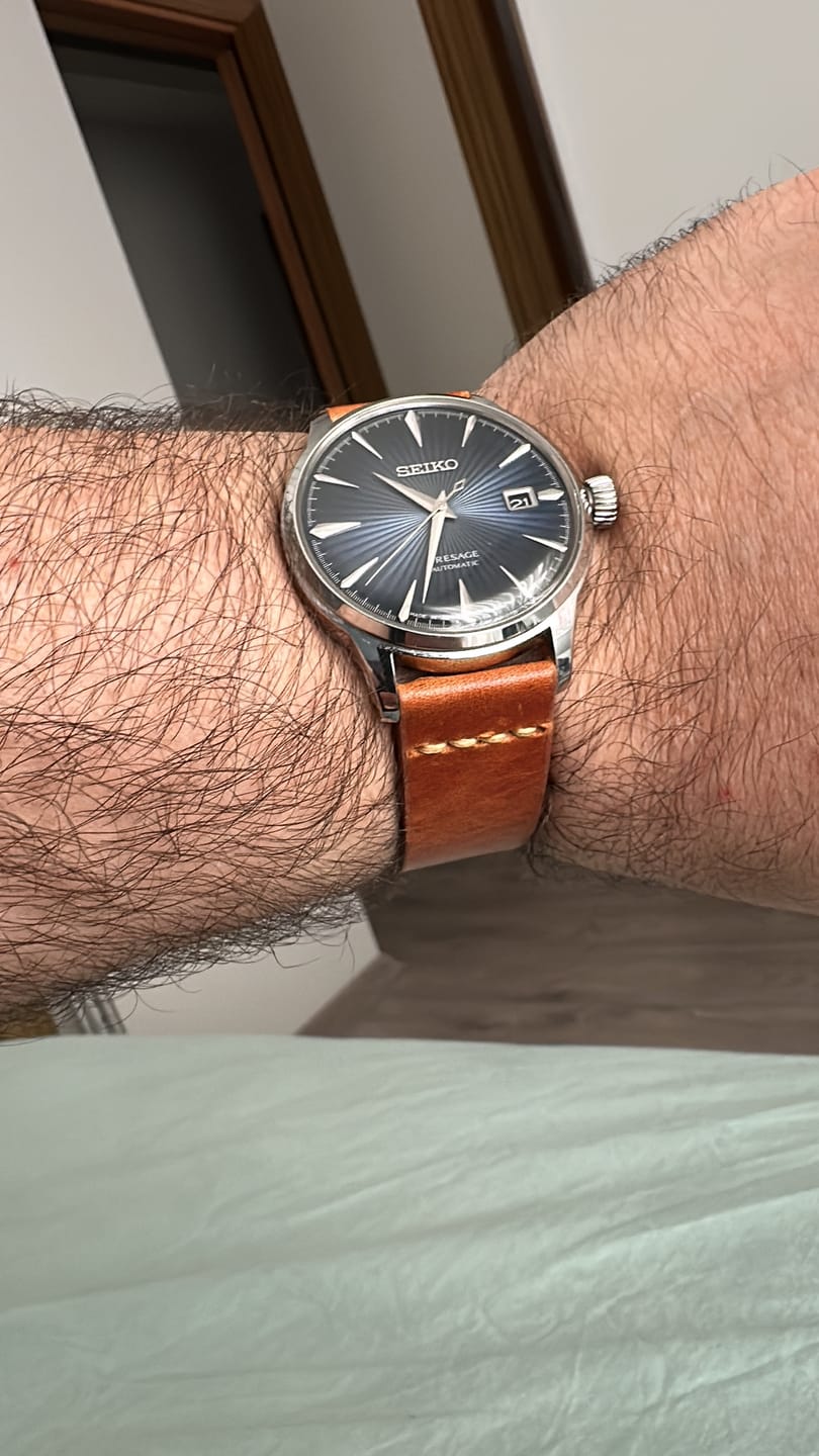 Customer photo review of Klasik Saat Deri Kordon Saat Kayışı Taba - Musap