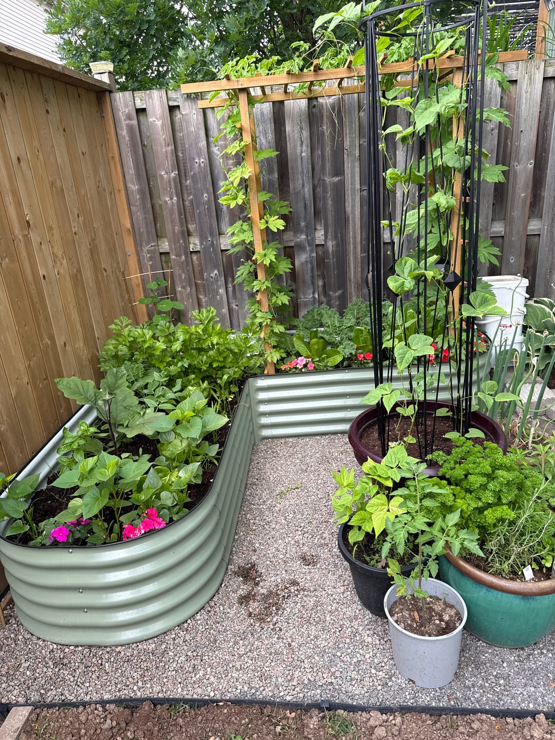 Customer photo review of 17” Tall L-Shape
