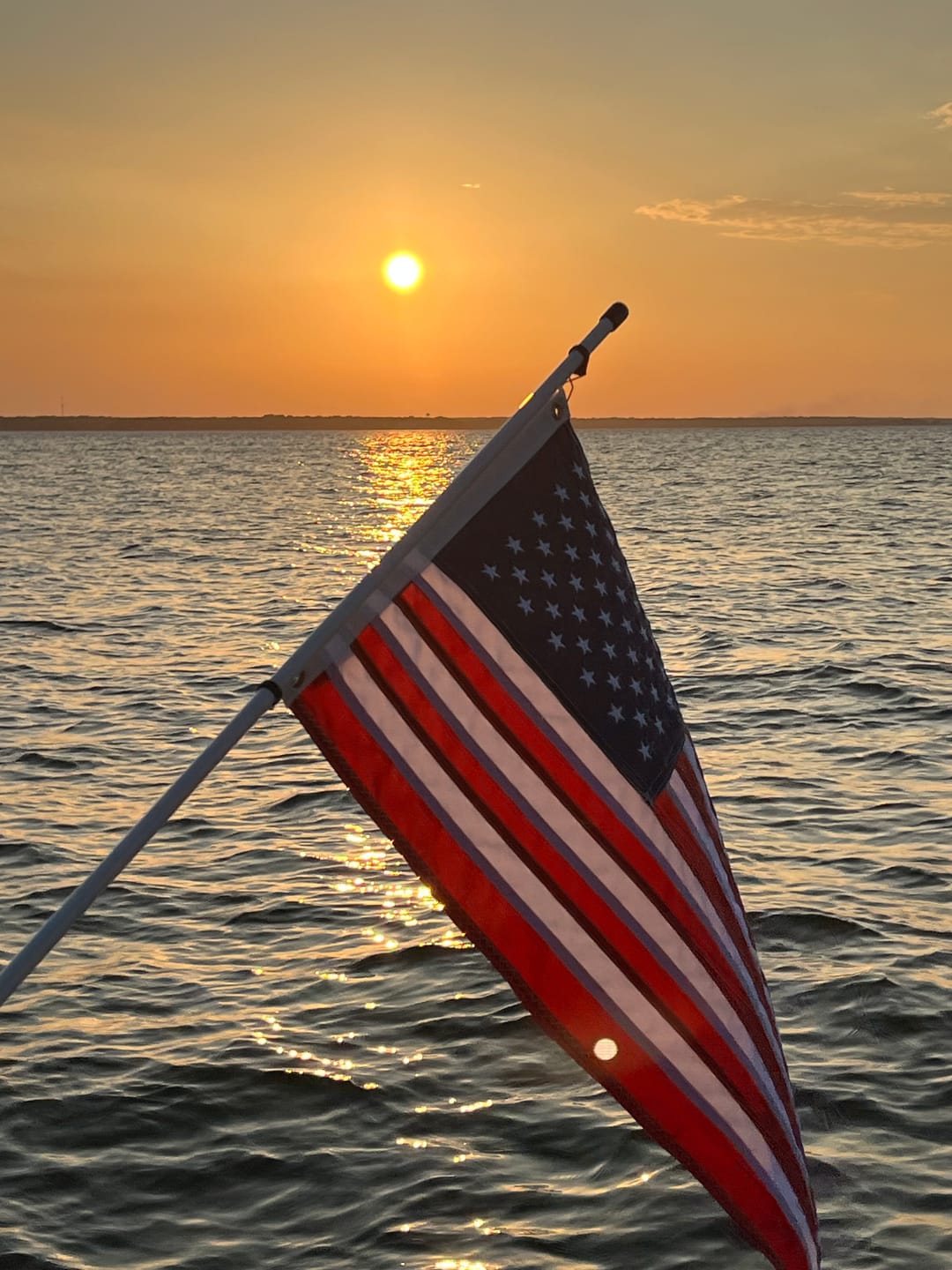 Customer photo review of 16" x 24" Boat Flag Set