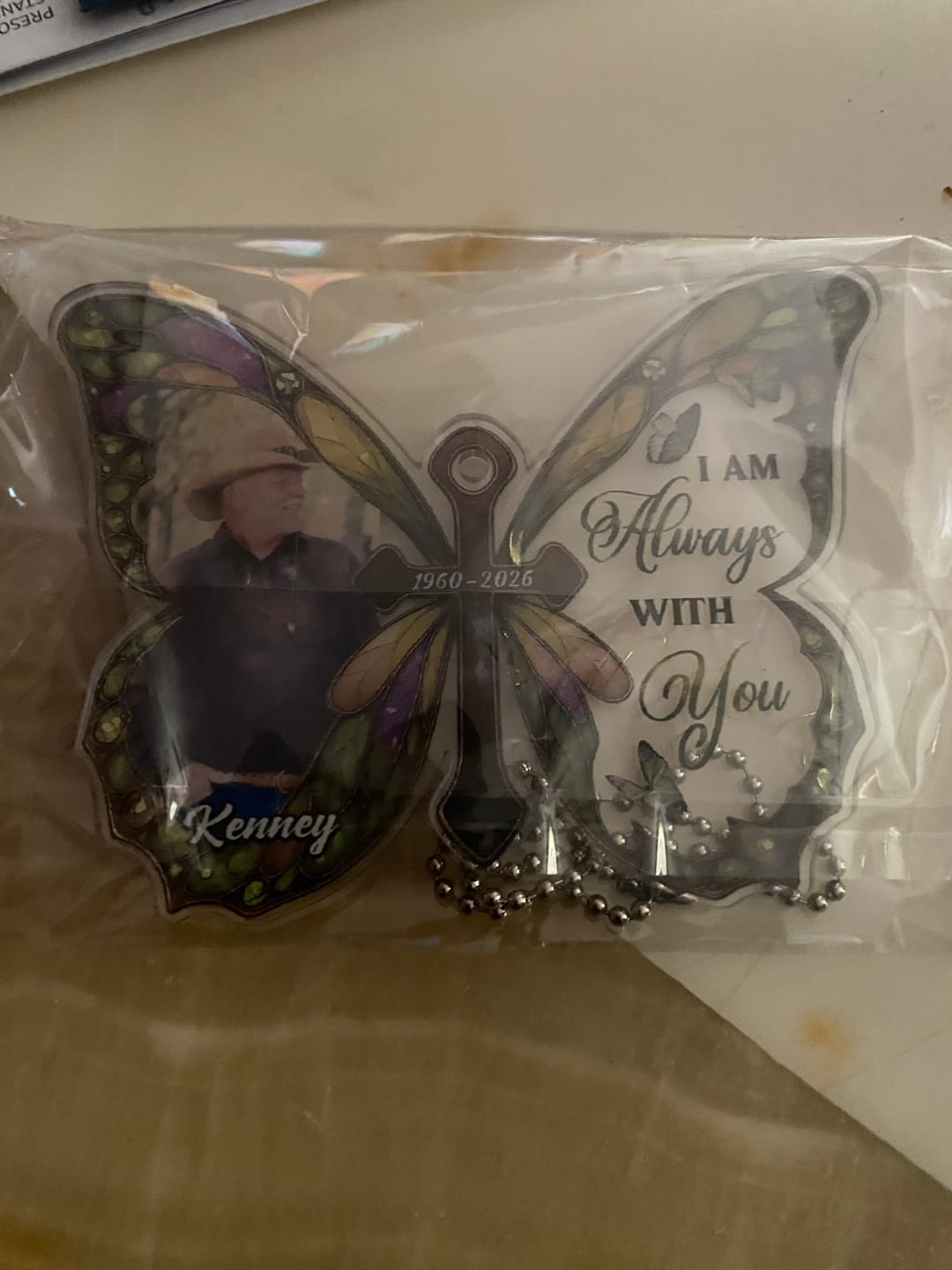 Customer photo review of Always With You - Personalized Car Plastic Hanging Ornament
