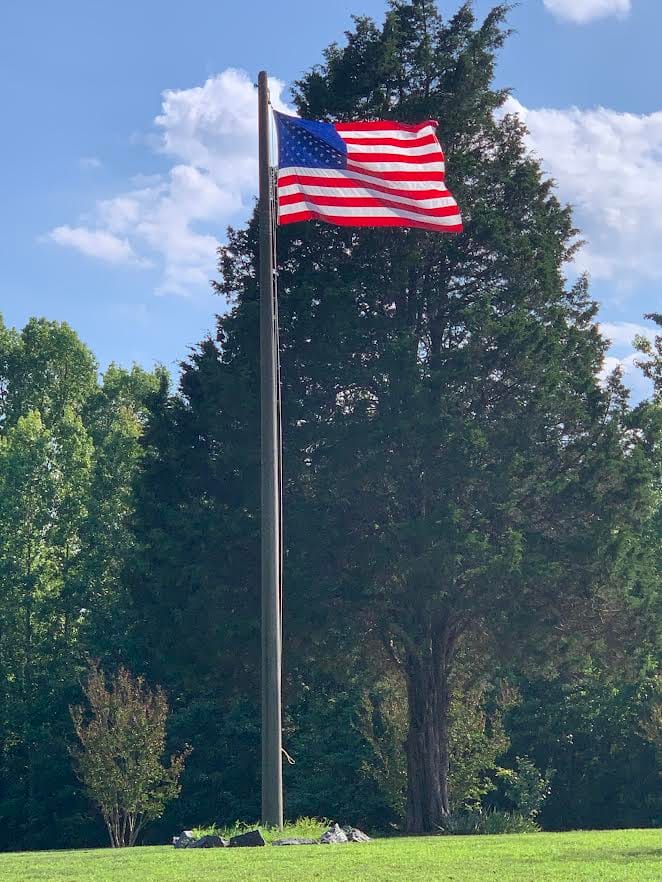 Customer photo review of 6' x 10' American Flag