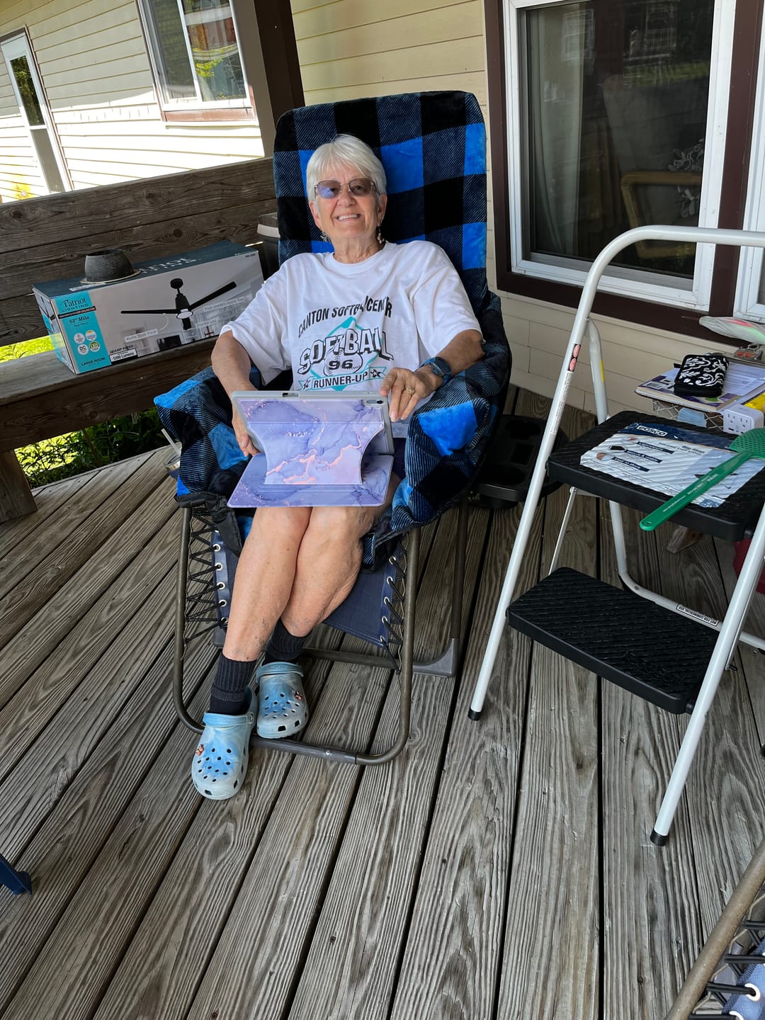 Customer photo review of The Chair Blanket