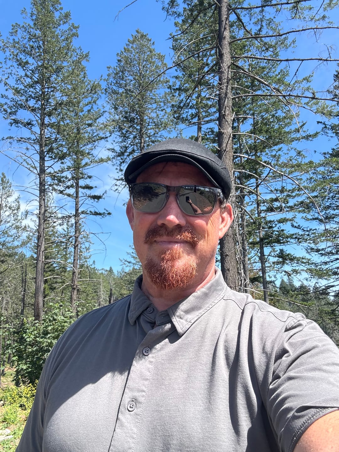 Customer photo review of Long-Sleeve Casual Button-Down: Gunmetal Grey