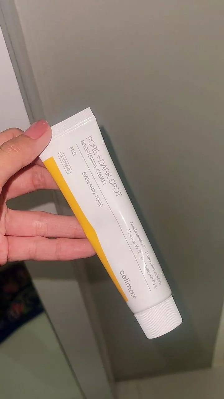 Customer photo review of Celimax Pore+Dark Spot Brightening Cream