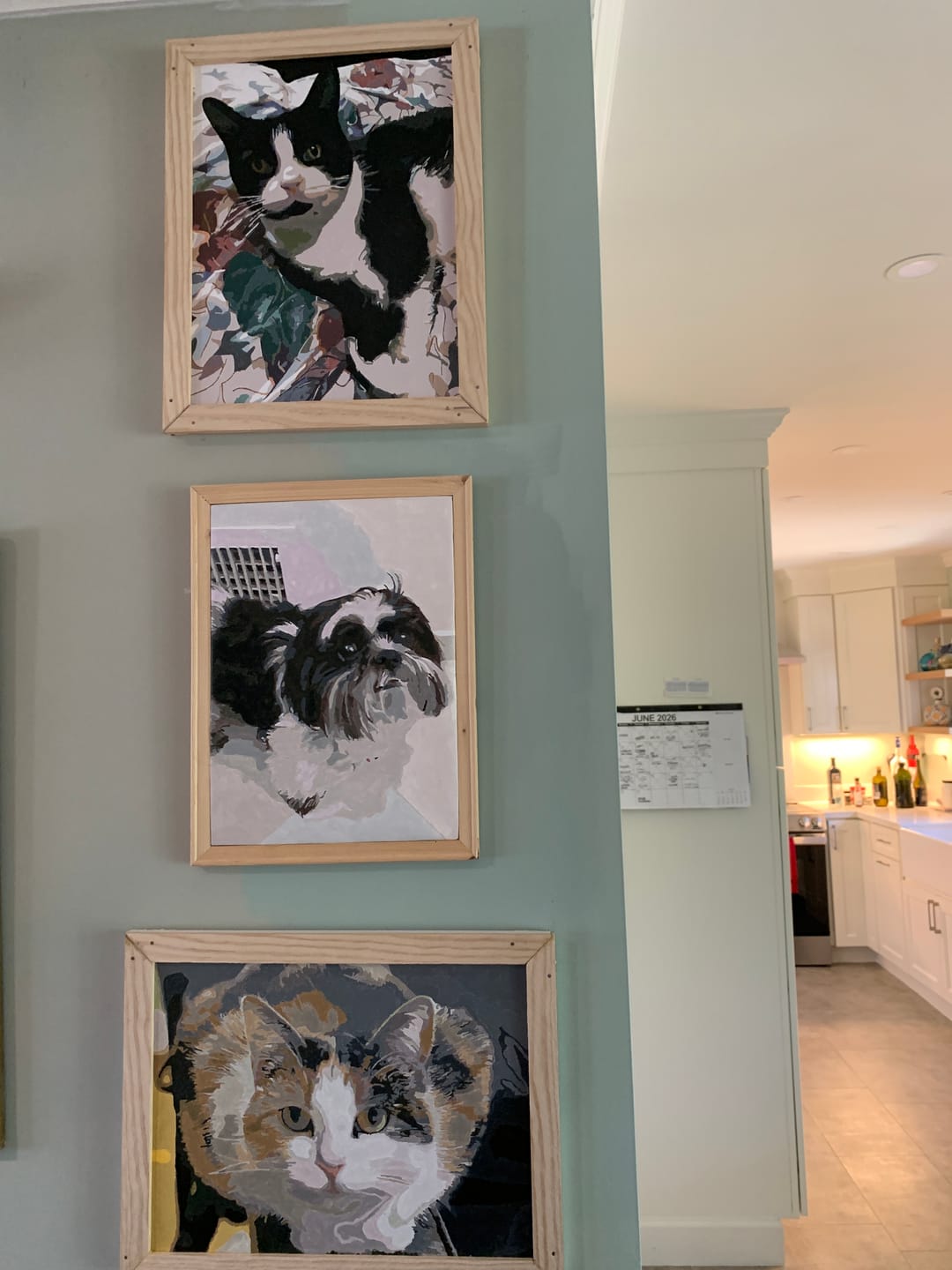 Customer photo review of Custom Paint By Numbers Kit