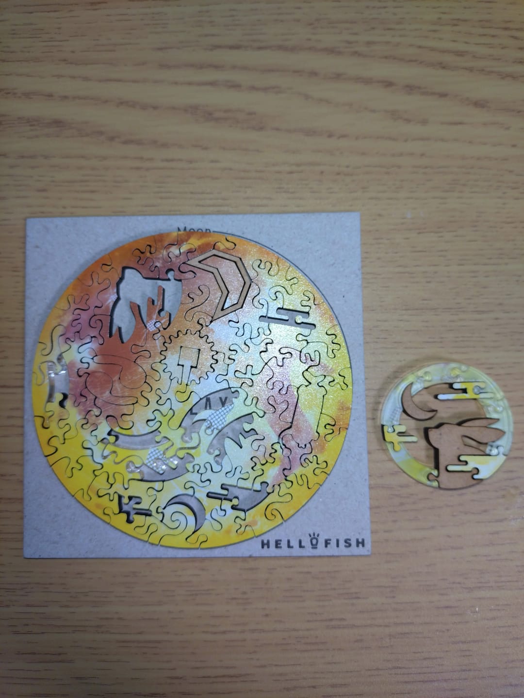 Customer photo review of 【６月入庫分予約】宇宙の破片 MOON 月と専用フレームセット