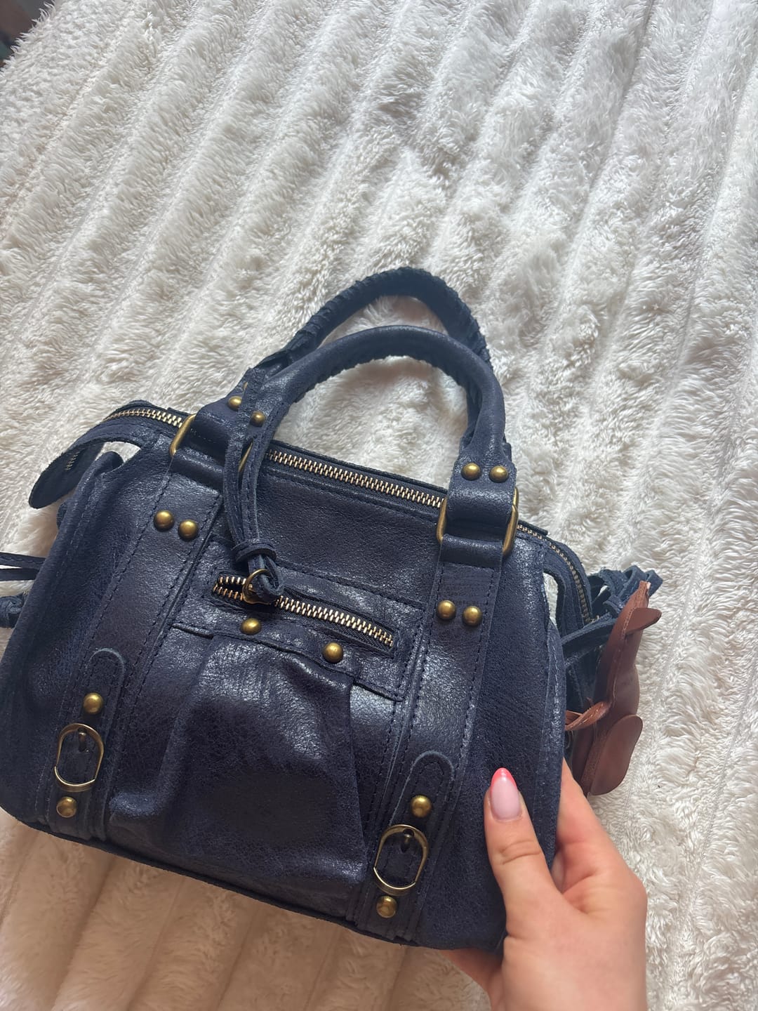 Customer photo review of Mini it girl bag navy