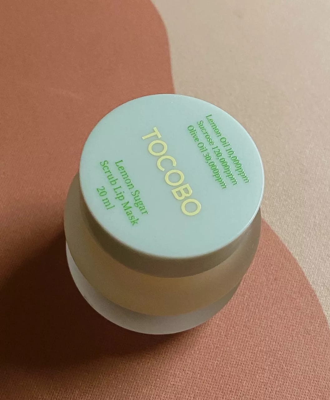 Customer photo review of Tocobo Lemon Sugar Scrub Lip Mask
