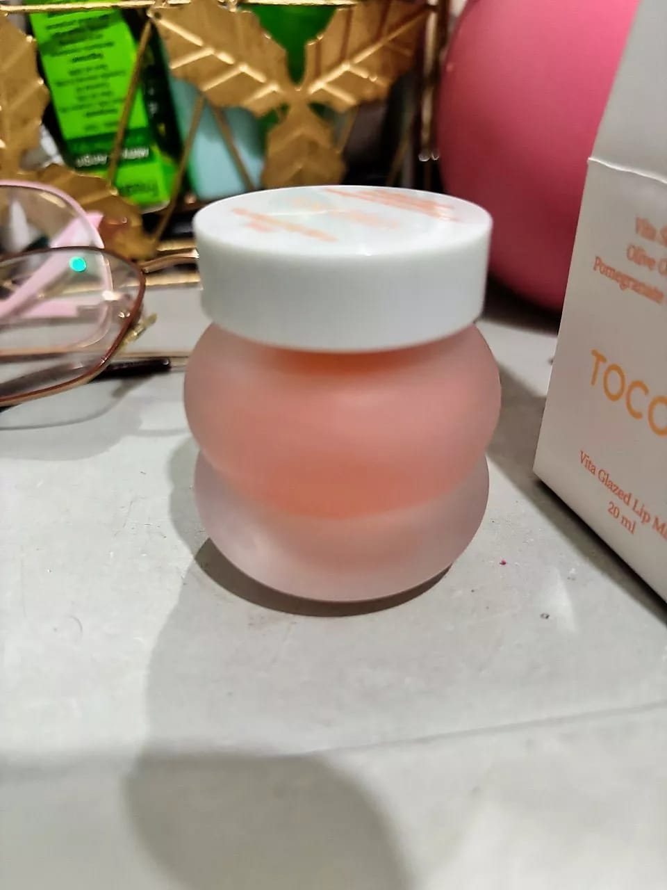 Customer photo review of Tocobo Vita Glazed Lip Mask