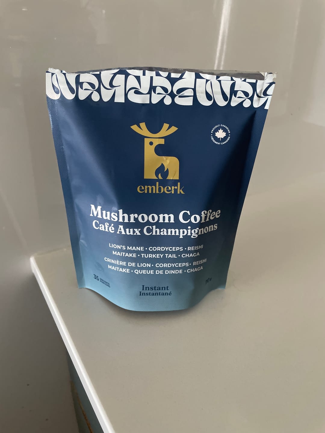 Customer photo review of Mushroom Coffee