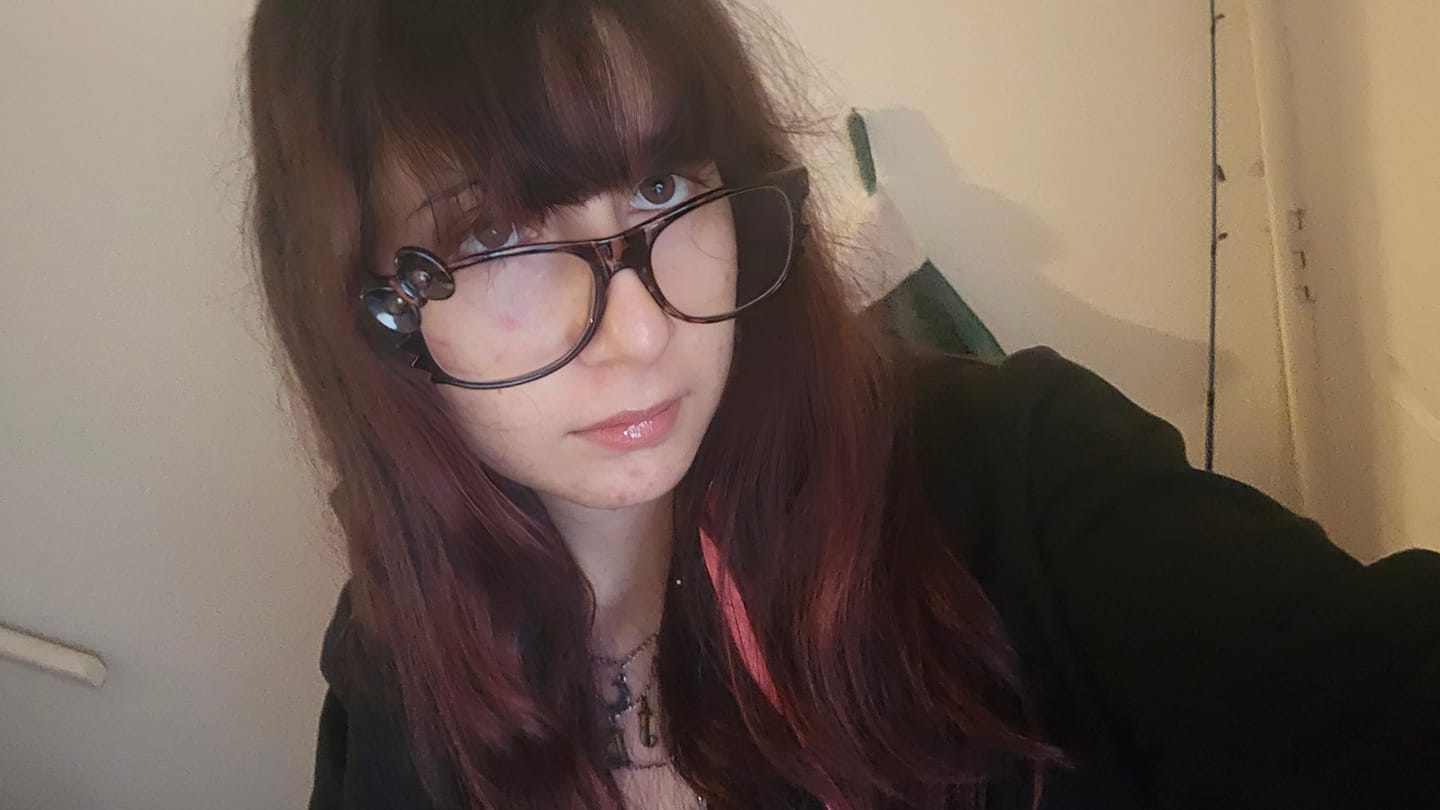 Customer photo review of Kitten Eyeglasses