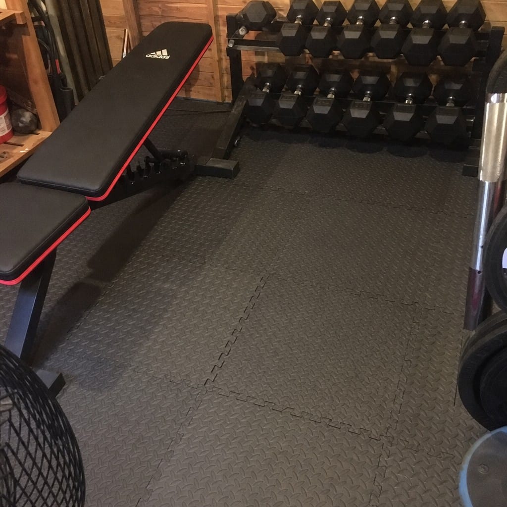 Customer photo review of Anti Fatigue Gym Mats UK | EVA Interlocking Tiles | 610mm