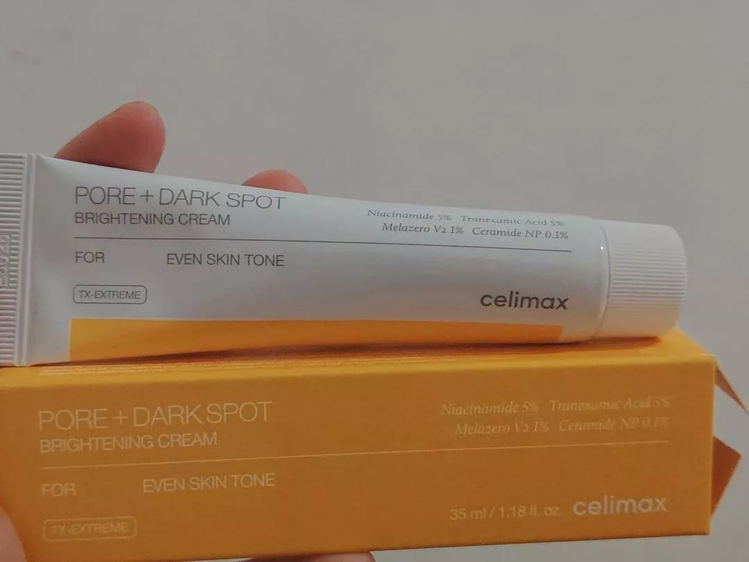 Customer photo review of Celimax Pore+Dark Spot Brightening Cream