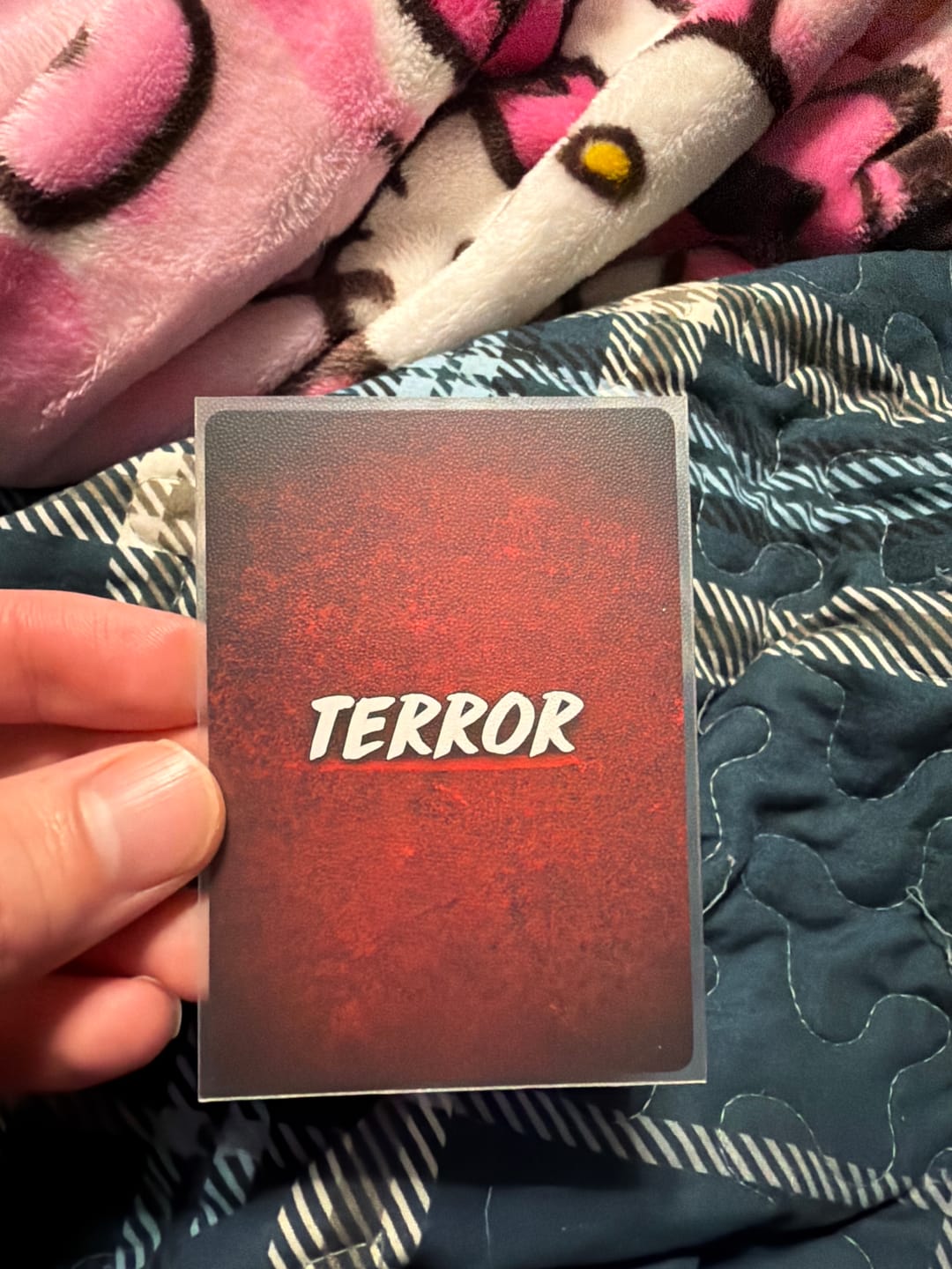Customer photo review of Clear Matte Standard Size Card Sleeves