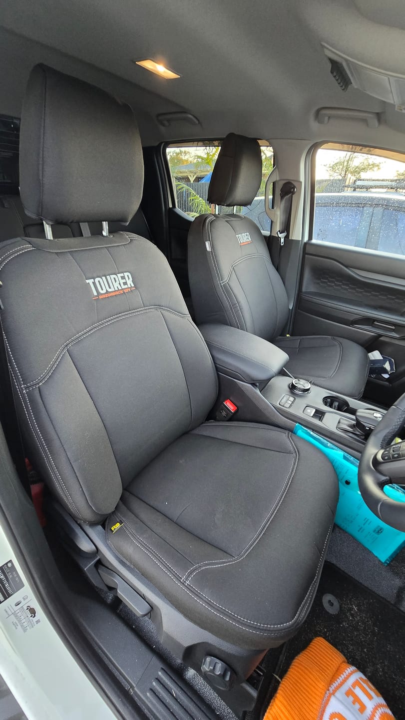 Customer photo review of Ford Ranger Super Duty - GP9 Tourer 2x Front Seat Covers (In Stock)