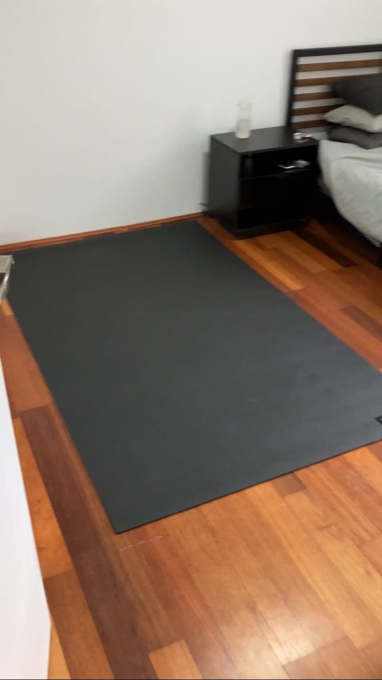 Customer photo review of Miramat® - 200cm x 120cm - Extra Large Exercise Mat - In Stock