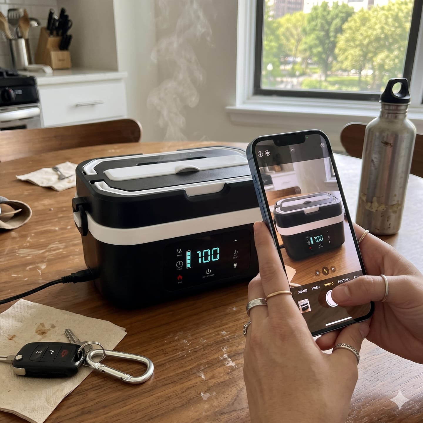 Customer photo review of SnapHeatEat™ Electric Lunch Box