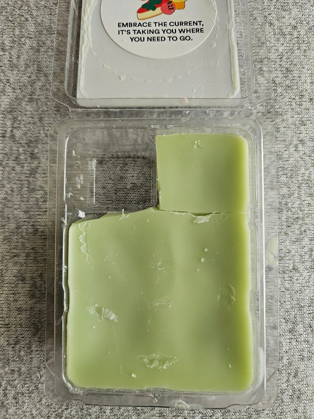 Customer photo review of Loveland Frog Man Wax Melts