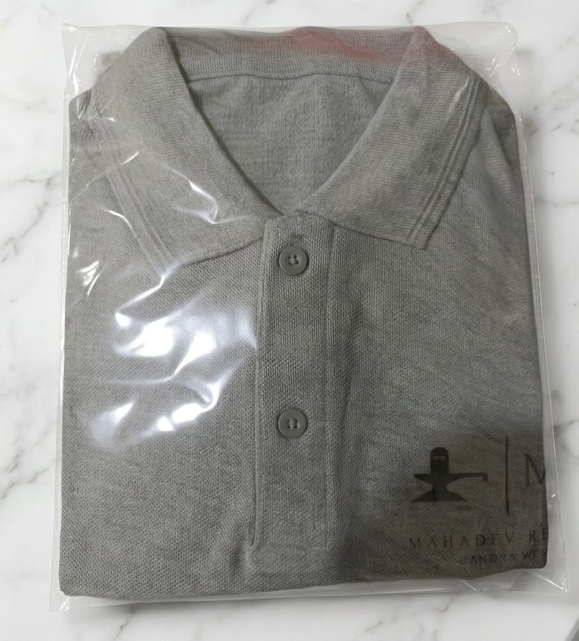 Customer photo review of Customized 100% Pure Cotton Polo T-Shirt With Your Company Logo | Order Logo Printed Tees | PrintMine.in