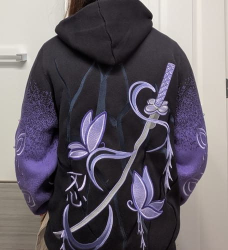 Customer photo review of Lethal Butterfly Zipper Hoodie Preoder