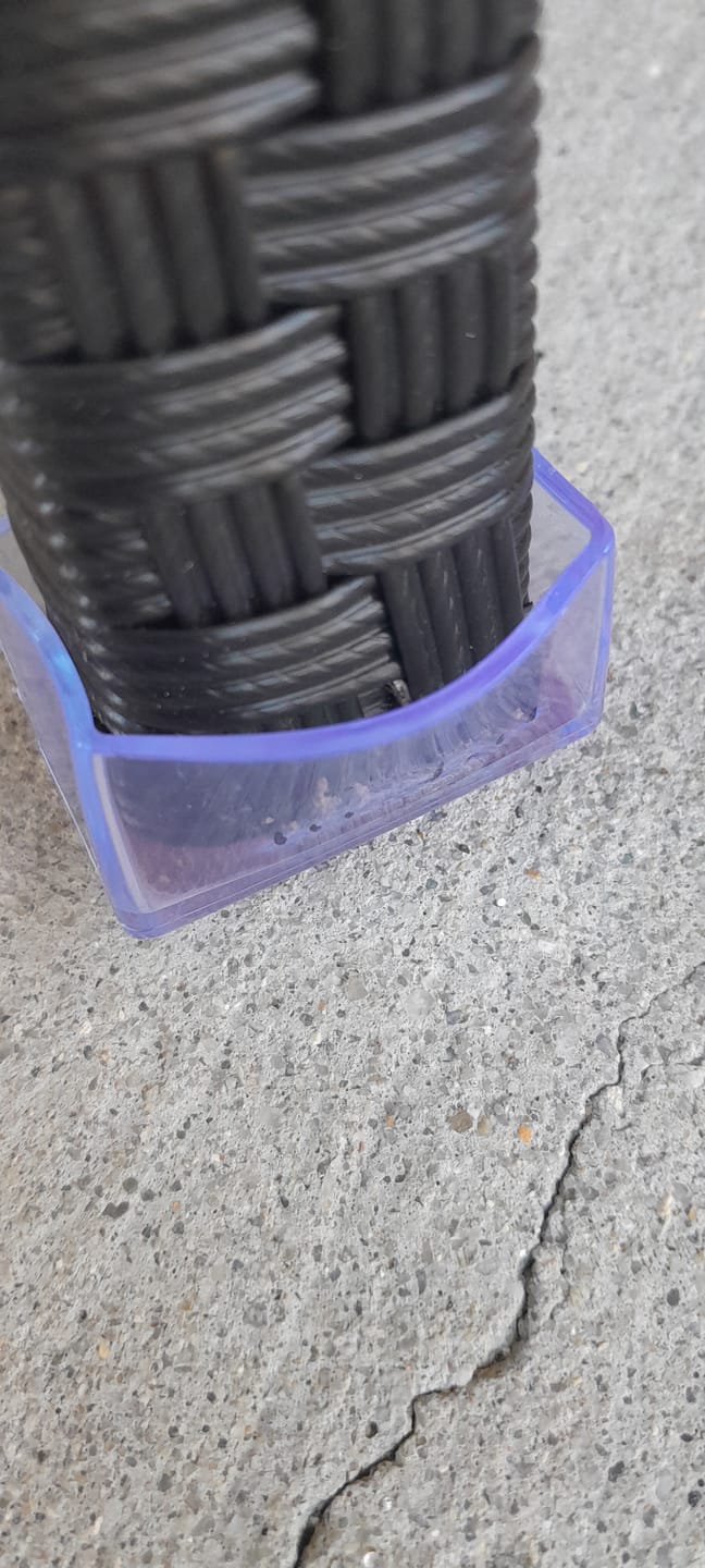 Customer photo review of Rectangular Felt Silicone Chair Leg Protectors | Extra-Durable Chair Floor Protectors