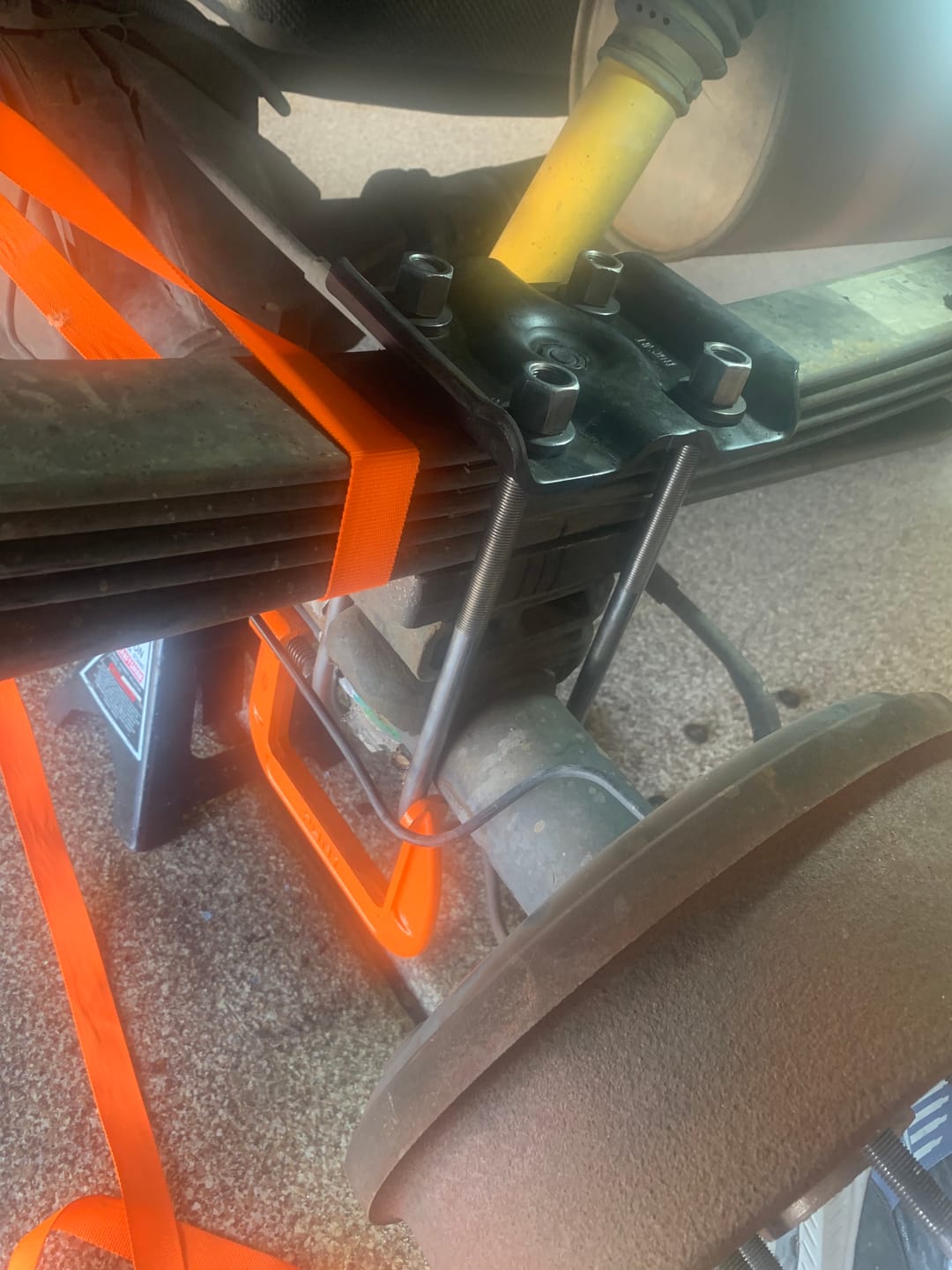 Customer photo review of 1/2 Inch Diameter U-Bolts - Round Bend