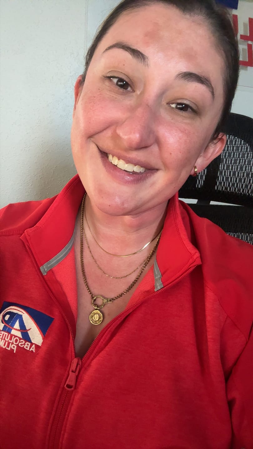 Customer photo review of Herringbone Necklace