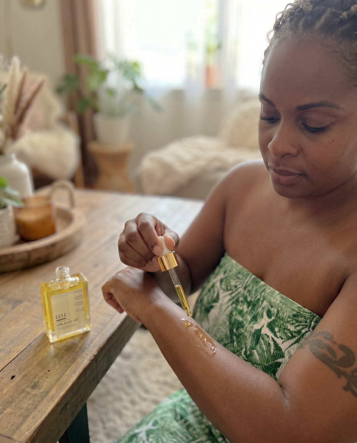 Customer photo review of Goda® Silk Body Oil