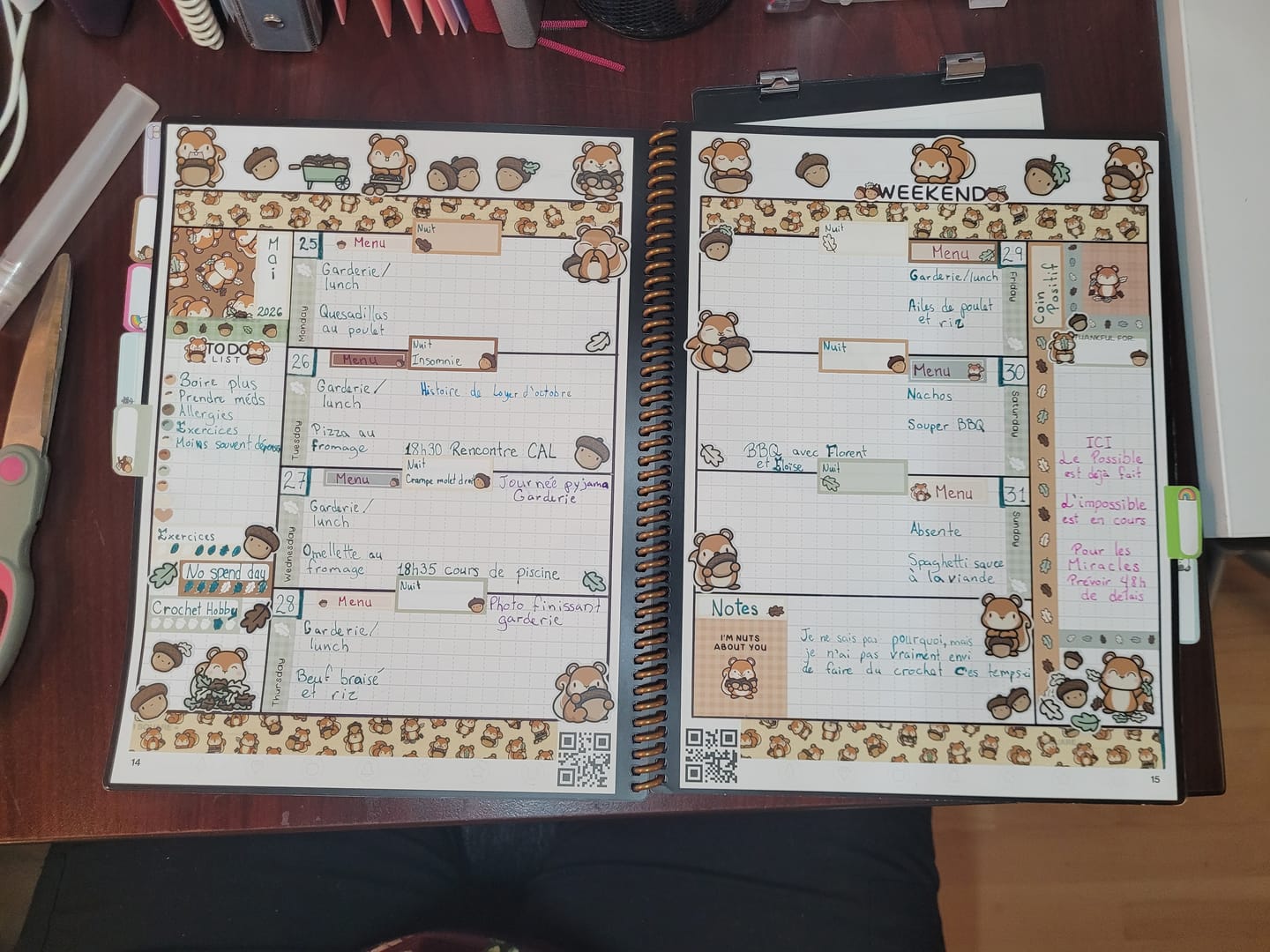 Customer photo review of Acorn Harvest Sticker Sheet