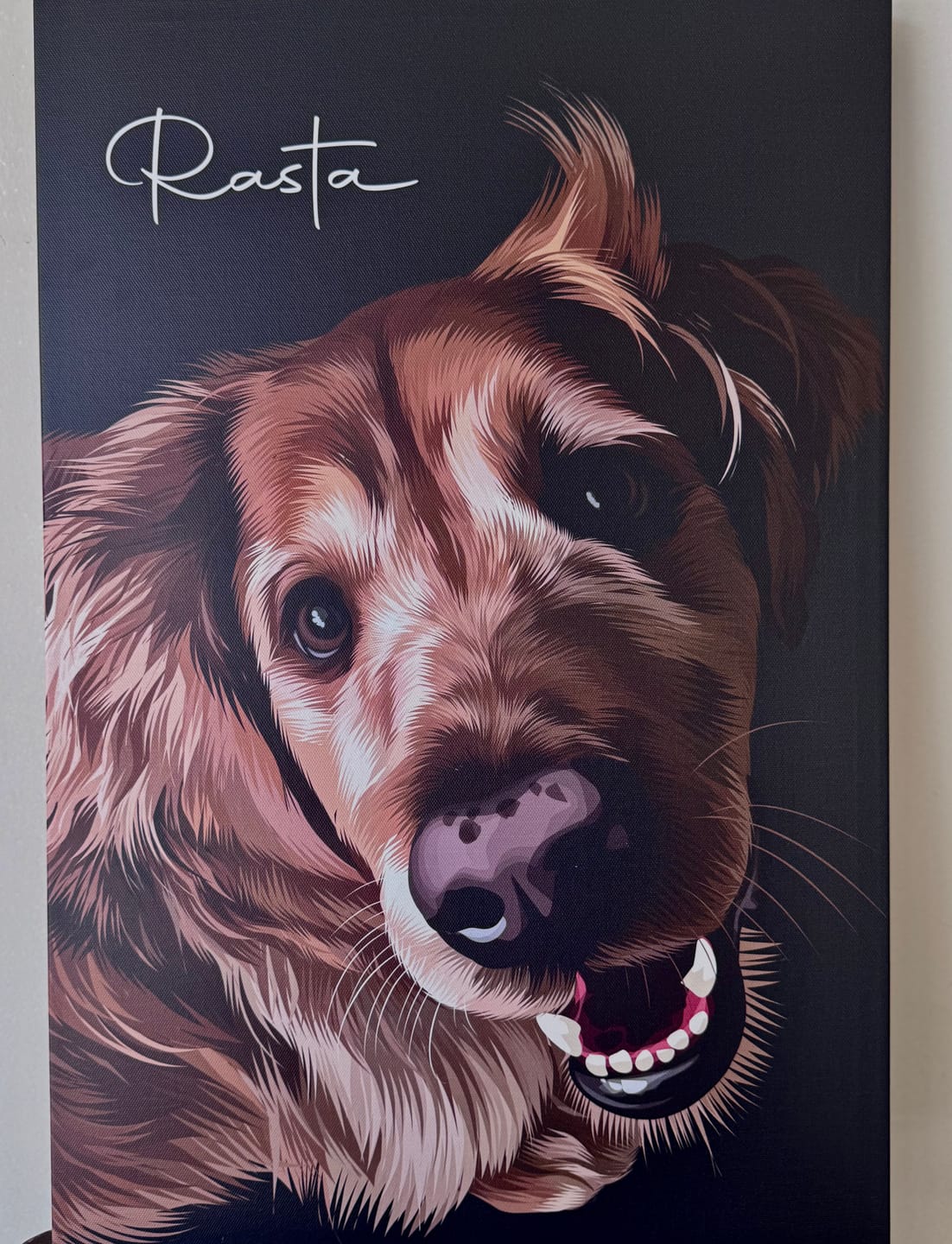 Customer photo review of Pet Art Canvas Wrap